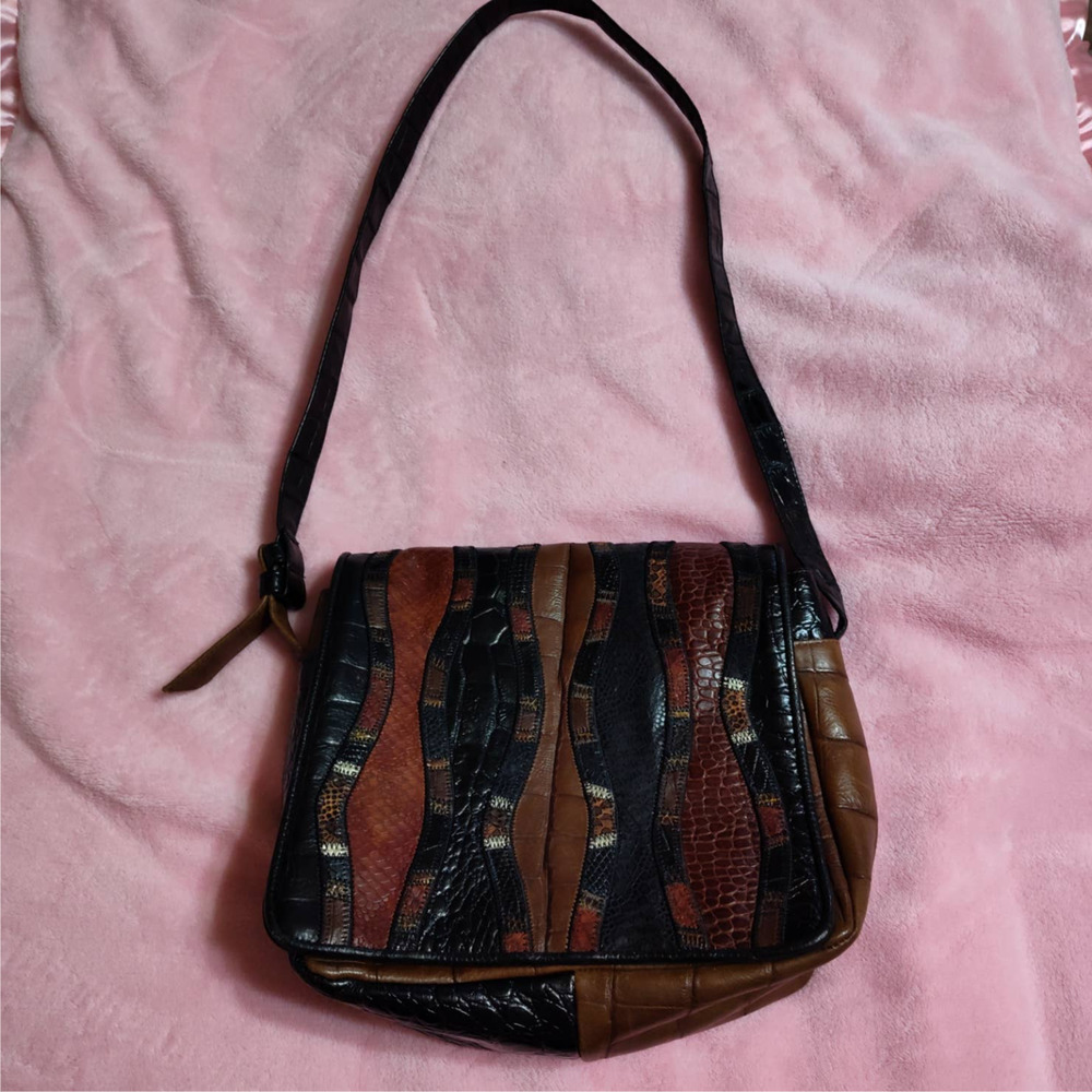Sharif Leather, Multi Colored Shoulder Bag